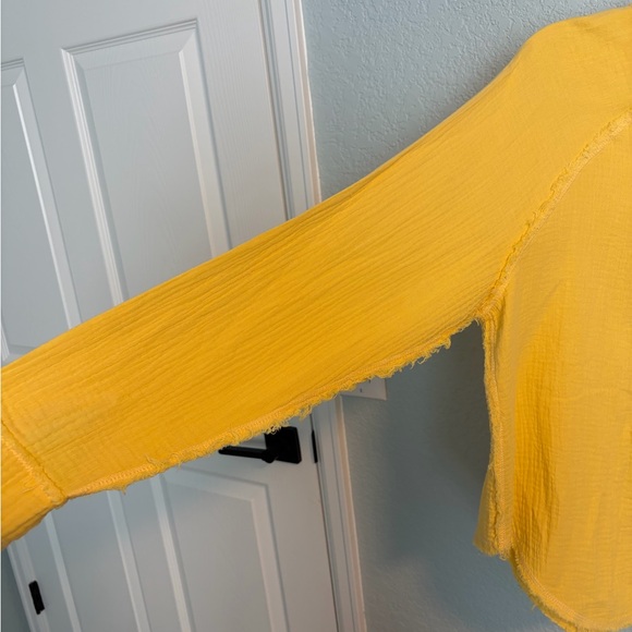 Vici Casual Button Down in Sunny Yellow - Picture 2 of 6